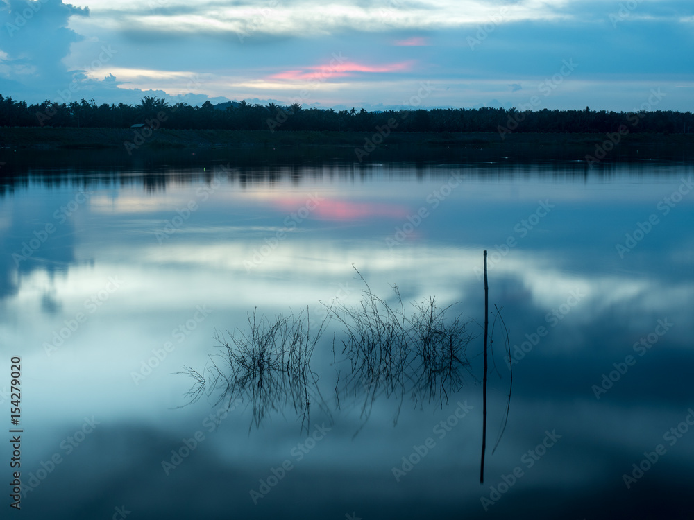 twilight at the lagoon