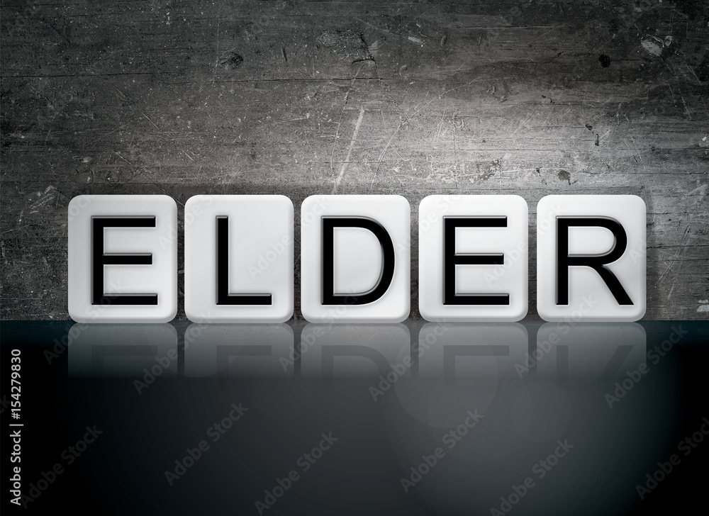 Obraz premium Elder Concept Tiled Word