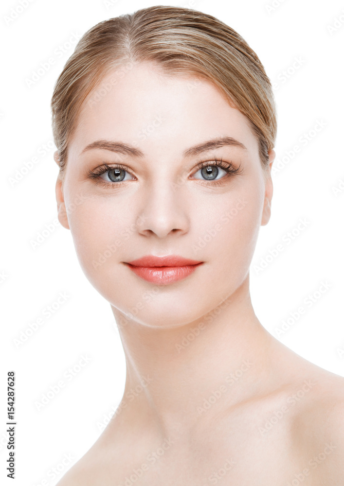 Beauty fashion model with natural makeup skin care Beauty fashion model with natural makeup skin care