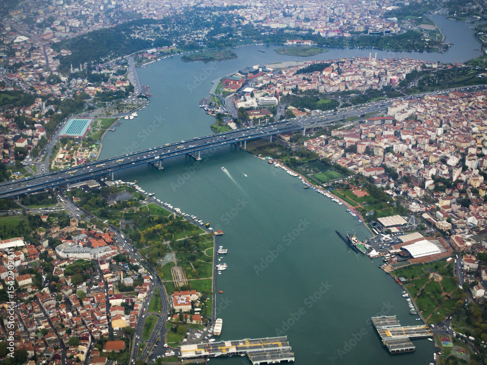 Obraz premium Aerial part of Halic