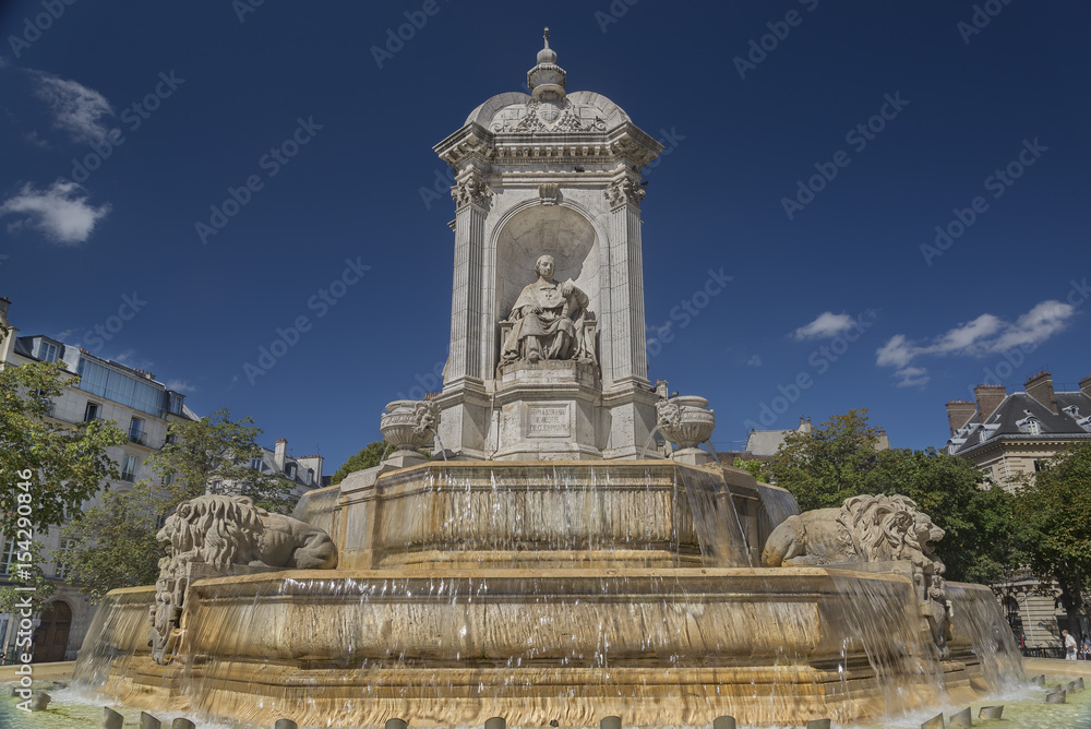 The Fontaine des Orateurs-Sacré in place Saint-Sulpice