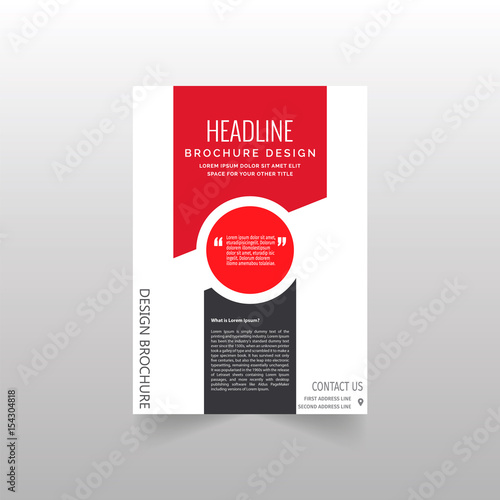 Brochure / Annual Report / Cover design vector © Quma