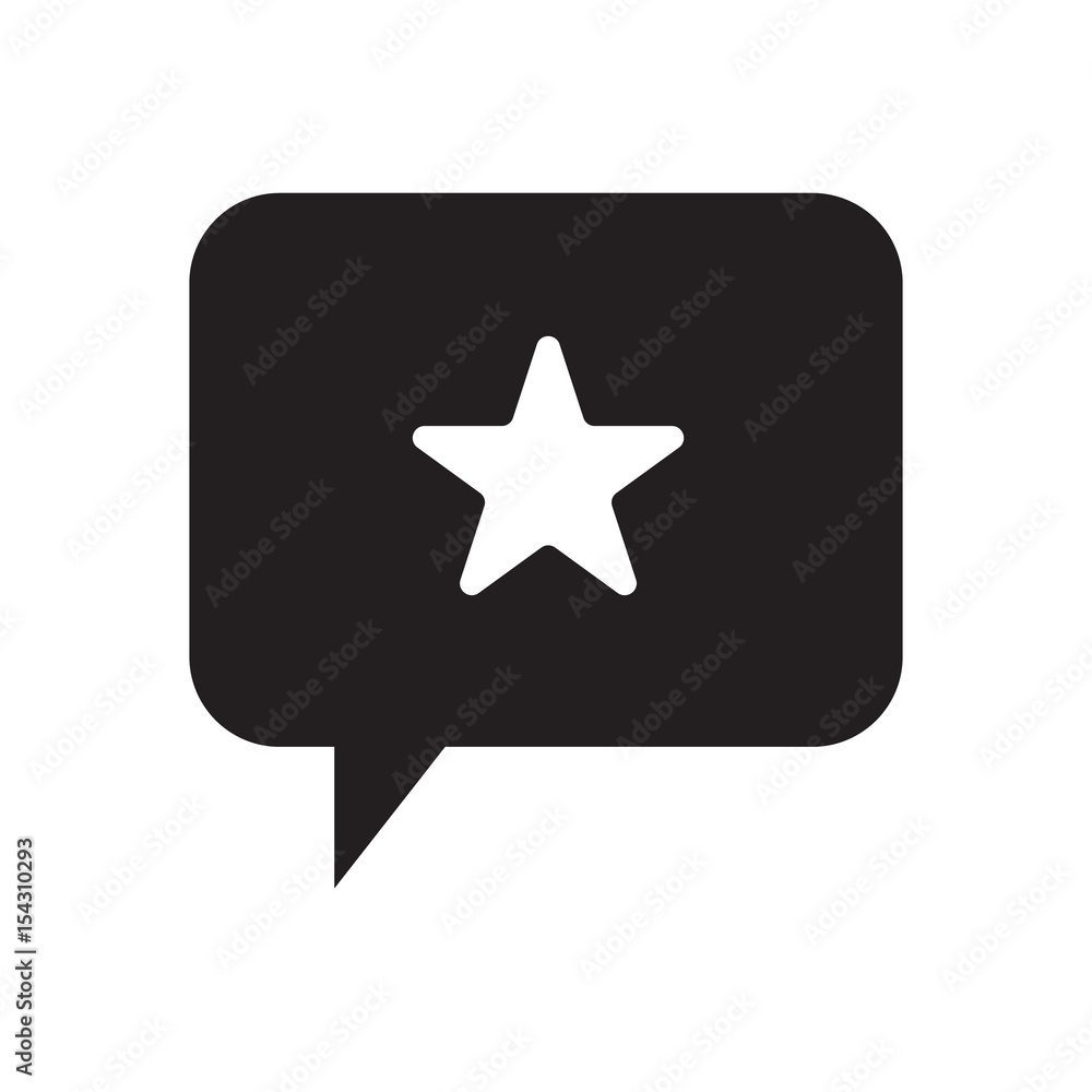star and talking balloon icon vector illustration design star and talking balloon icon vector illustration design