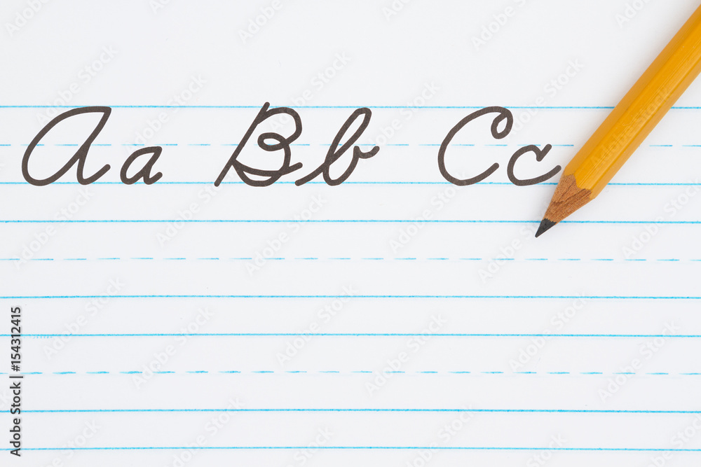 Learning to write cursive lettering Learning to write cursive lettering