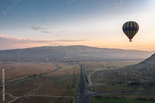 Balloon sightseeing in the morning at Cappadocia, Turkey