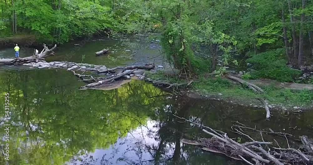 Fishing on the North Branch of the Raritan River Fishing on the North Branch of the Raritan River