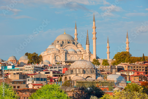 Cityscape of Istanbul with the Golden Horn and Suleymaniye Mosque