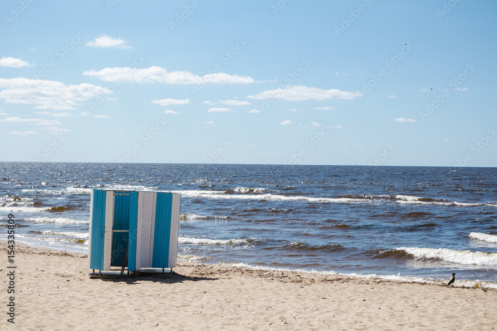 baltic sea shore walks crow and changing cabin baltic sea shore walks crow and changing cabin