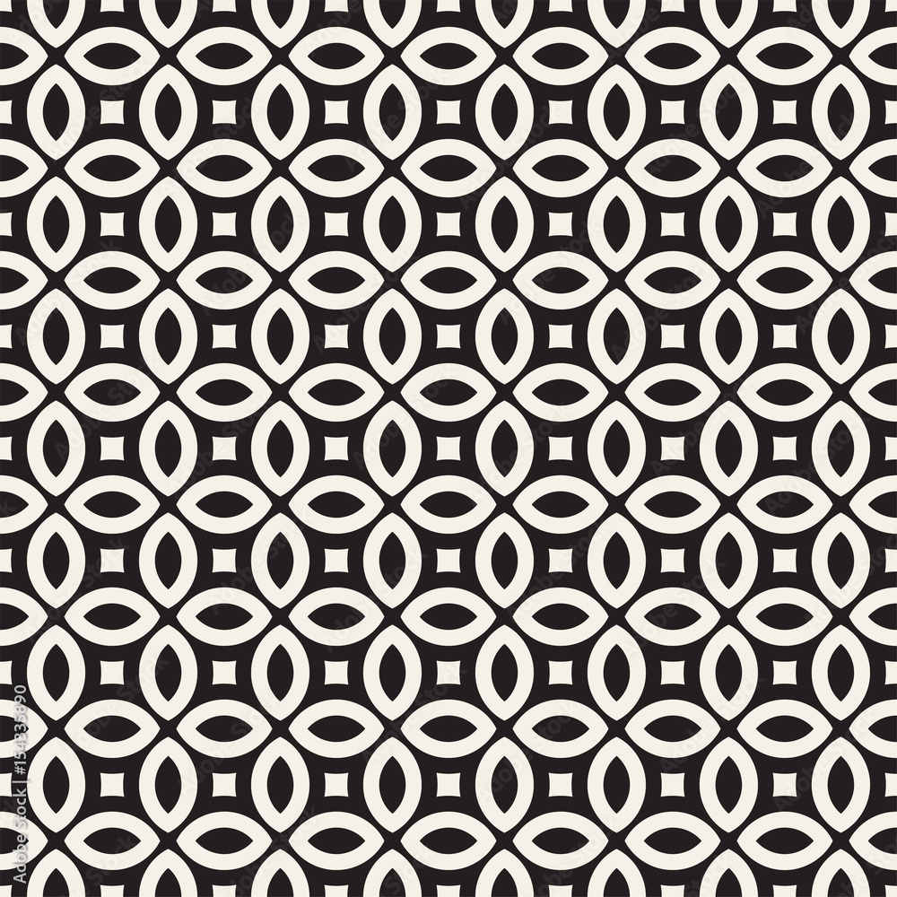 Vector Seamless Black And White Geometric Lines Pattern. Abstract Geometric Background Design Vector Seamless Black And White Geometric Lines Pattern. Abstract Geometric Background Design