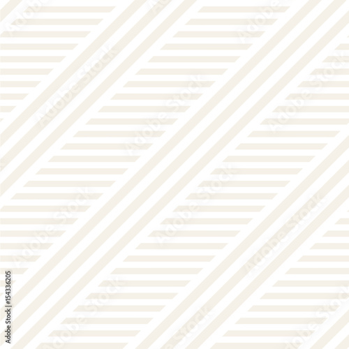 Interlacing Parallel Stripes. Vector Seamless Subtle Monochrome Pattern.