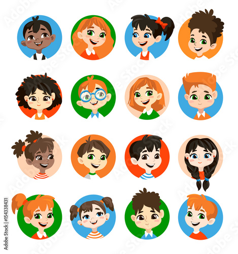 Kids avatar collection.