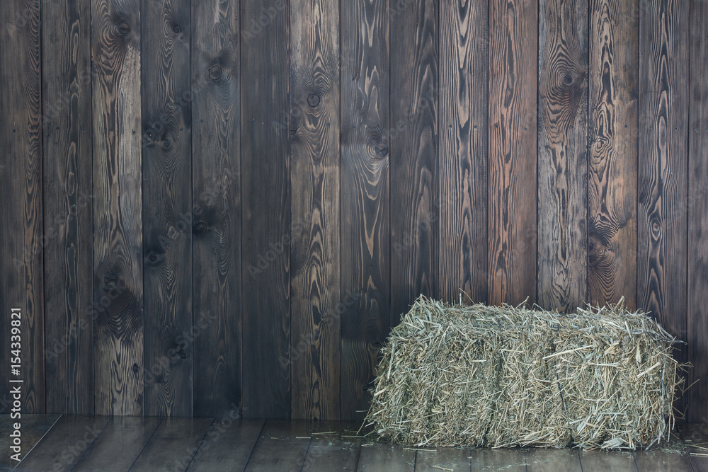 Obraz premium A haystack in a barn