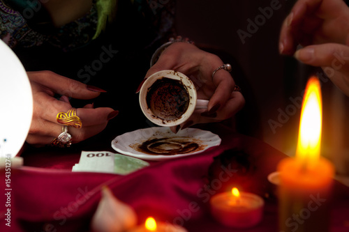 Wallpaper Mural Empty coffee cup in hands of fortune teller Torontodigital.ca