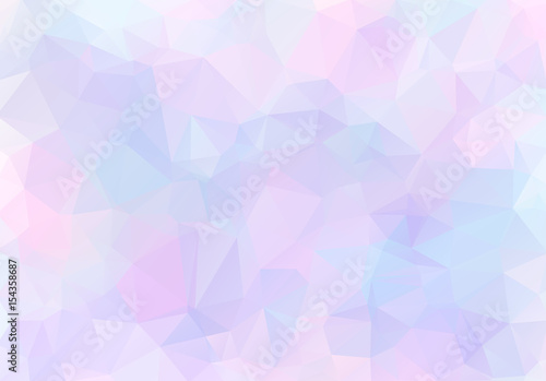 Multicolor geometric rumpled triangular low poly origami style gradient illustration graphic background. Vector polygonal design for your business. Light, cool color, gamma