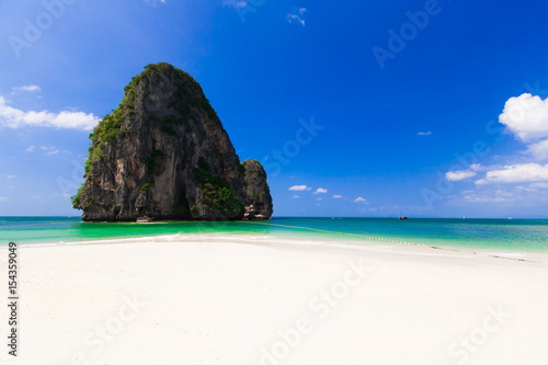 Thailand. Sea background, white sand, Raylay