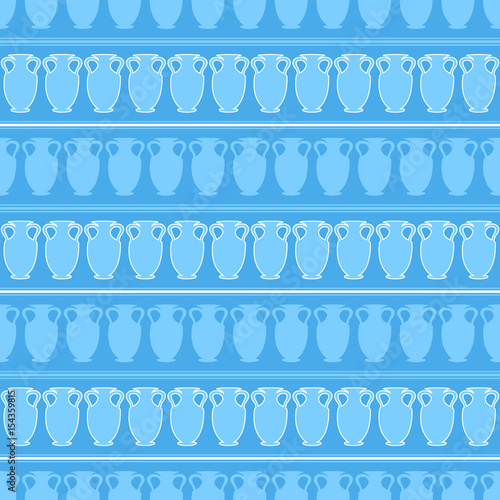 seamless pattern with amphora. vector