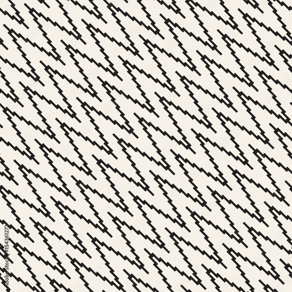 Repeatable geometric grid texture. Vector seamless mesh pattern. Monochrome zigzag lines abstract background Repeatable geometric grid texture. Vector seamless mesh pattern. Monochrome zigzag lines abstract background
