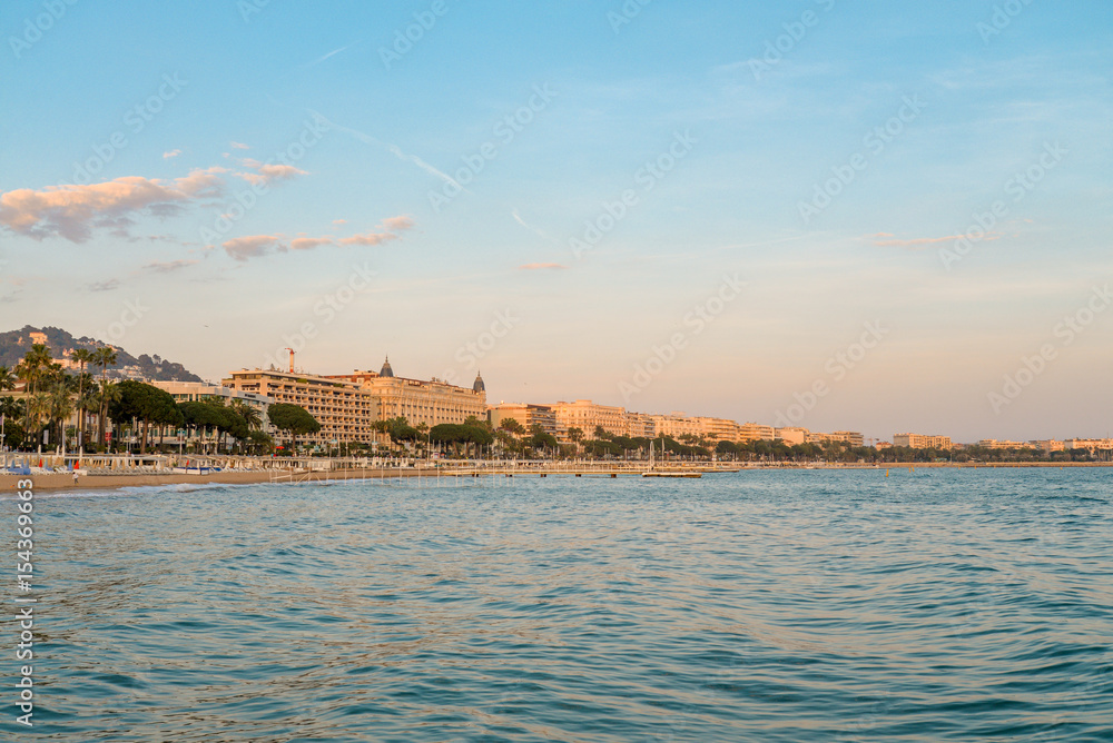 Cannes at sunset
