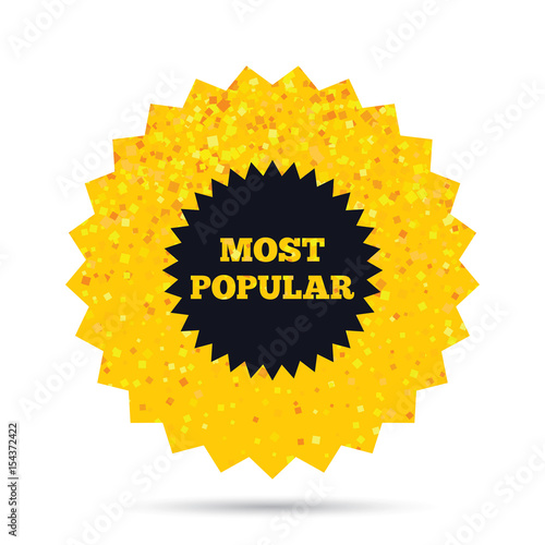 Most popular sign icon. Bestseller symbol.