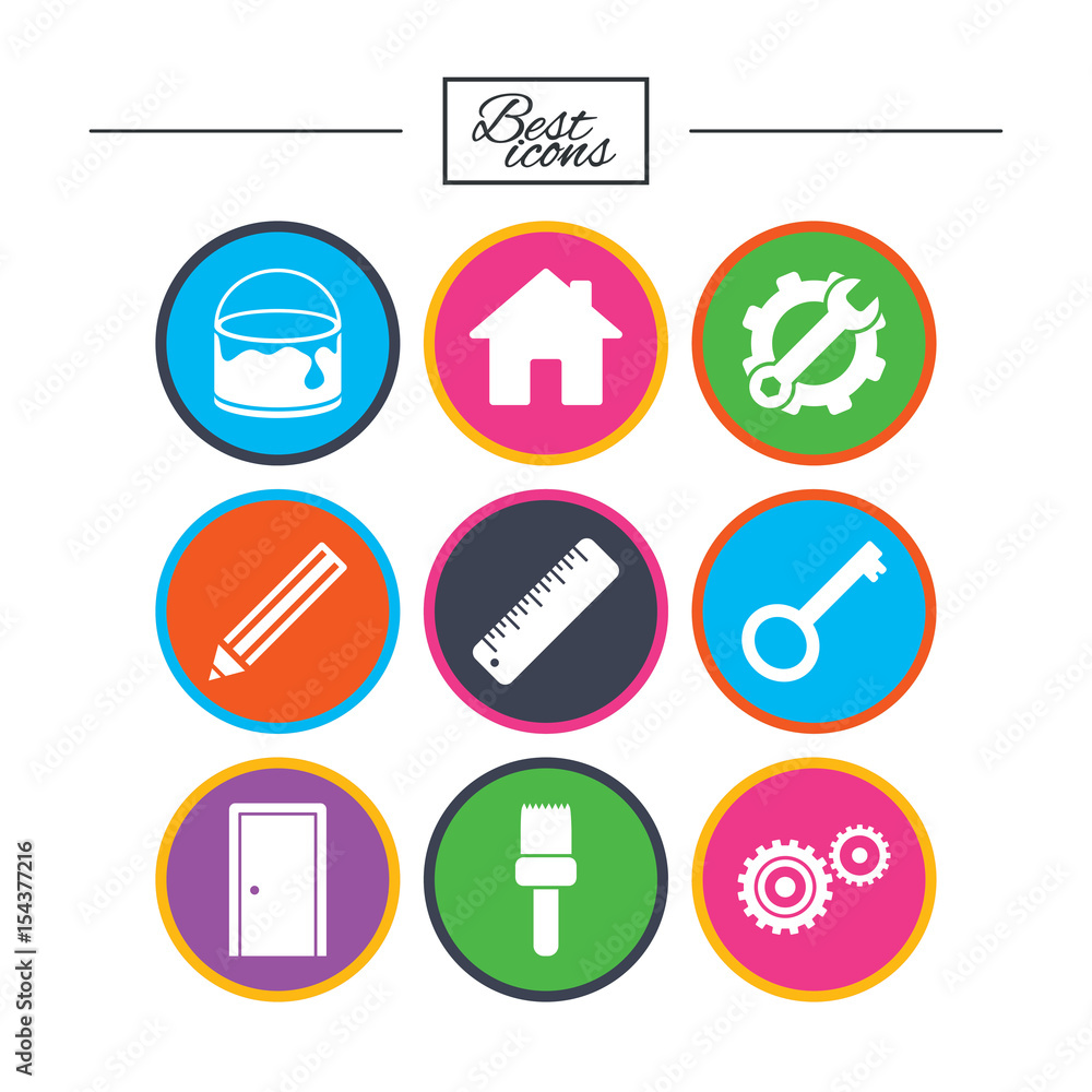 Repair, construction icons. Service signs. Repair, construction icons. Service signs.