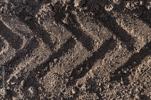 Agricultural tractor tyre track
