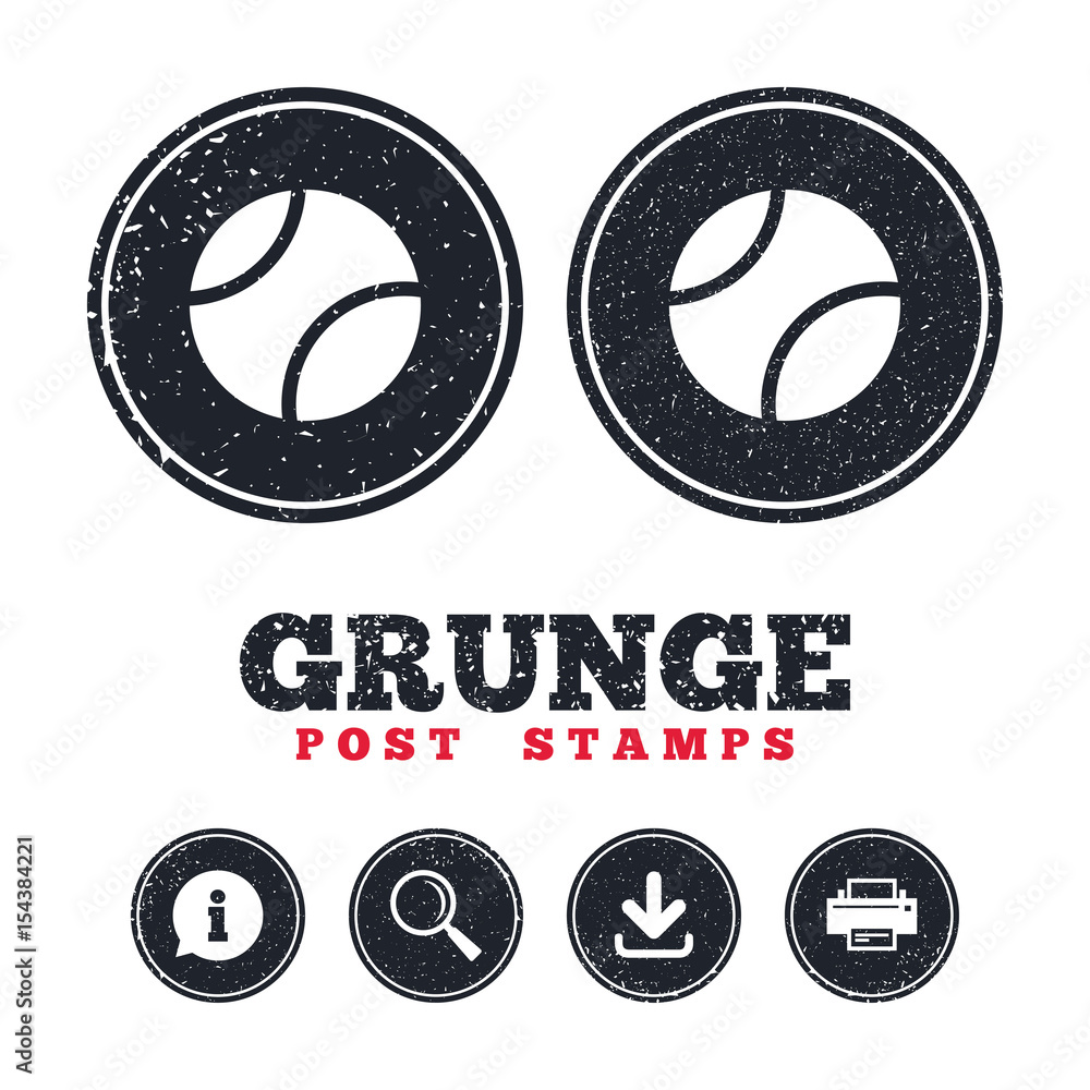 Tennis ball sign icon. Sport symbol. Tennis ball sign icon. Sport symbol.