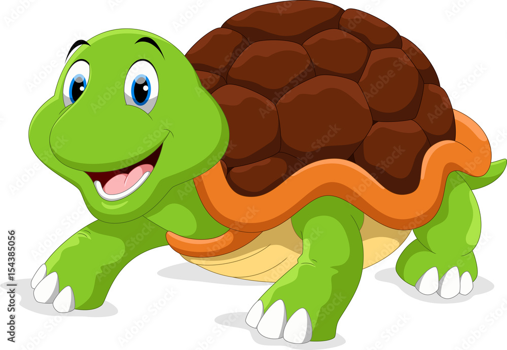 Obraz premium Cute turtle cartoon