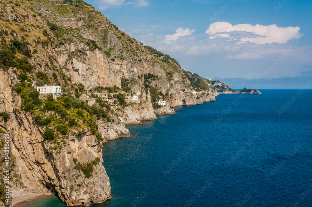 Fabulous view of the coastline near Positano