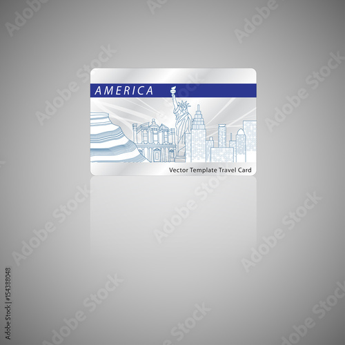 Card Design Template. Travel concept. Vector and Illustration, EPS 10.