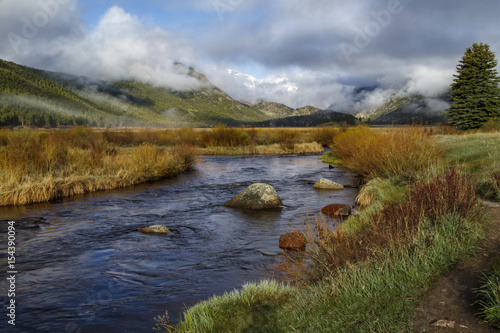 Clouds rolling in on Moraine Park in Rocky Mountain National Park © rondakimbrow