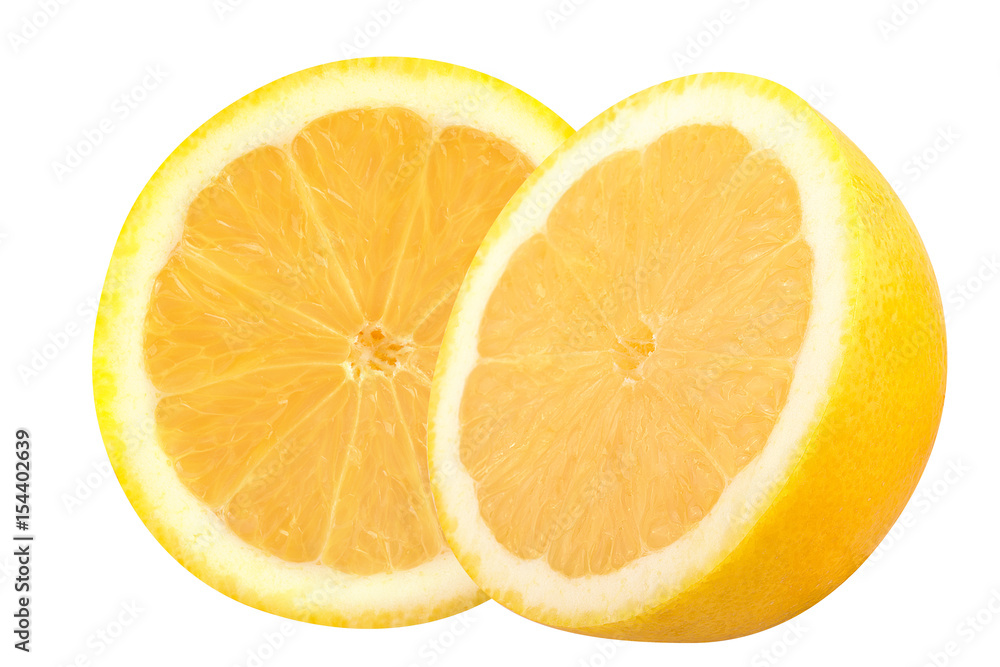 Fresh lemon isolated on white background Fresh lemon isolated on white background