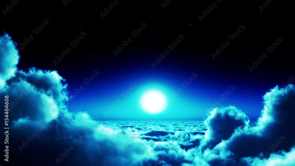 4k night flight in white clouds mass,moon & heaven sky,flying in sky from ten thousand meters high altitude,close to the outer space. 4k night flight in white clouds mass,moon & heaven sky,flying in sky from ten thousand meters high altitude,close to the outer space.