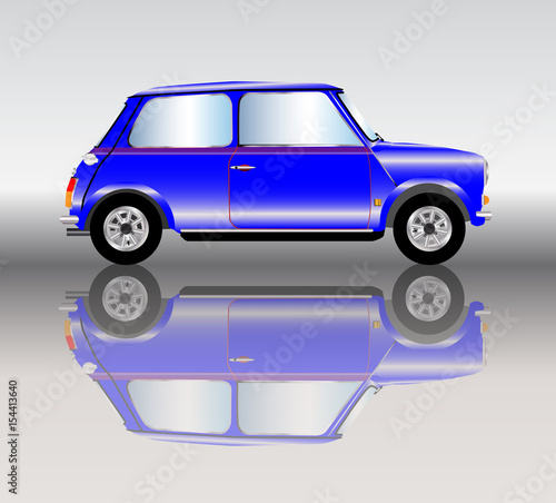 Blue Mini Car