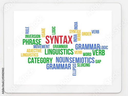 Obraz na płótnie Syntax