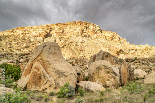 desert landscape of Book Cliffs in eastern Utah