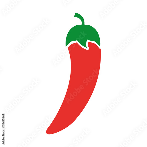 chilli pepper fresh vegetable icon vector illustration design