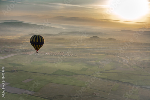 Balloon sightseeing in the morning at Cappadocia, Turkey