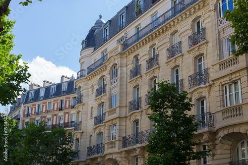 Typical parisien buildings, France