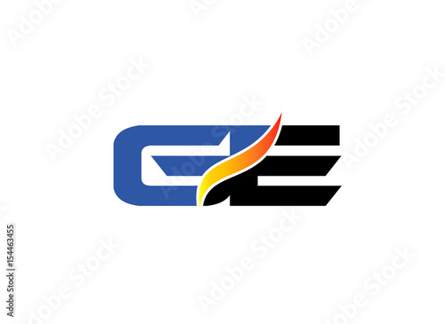 Free Download GE letter logo
 - GFXLoad