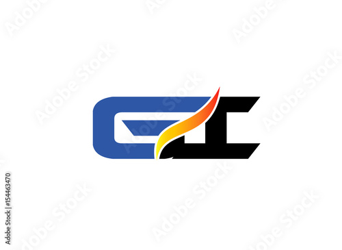 Free Download Gi letter logo
 - GFXLoad
