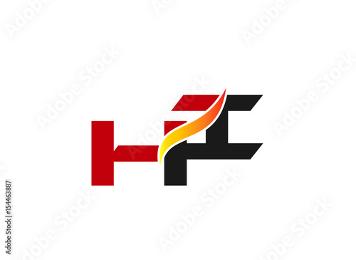 Free Download Hi Logo. Vector Graphic Branding Letter Element
 - GFXLoad