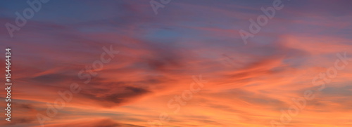 Sky during sunset as a background. Beautiful natural panoramic composition © biletskiyevgeniy.com