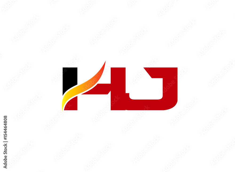 Obraz premium Letter HJ Logo 