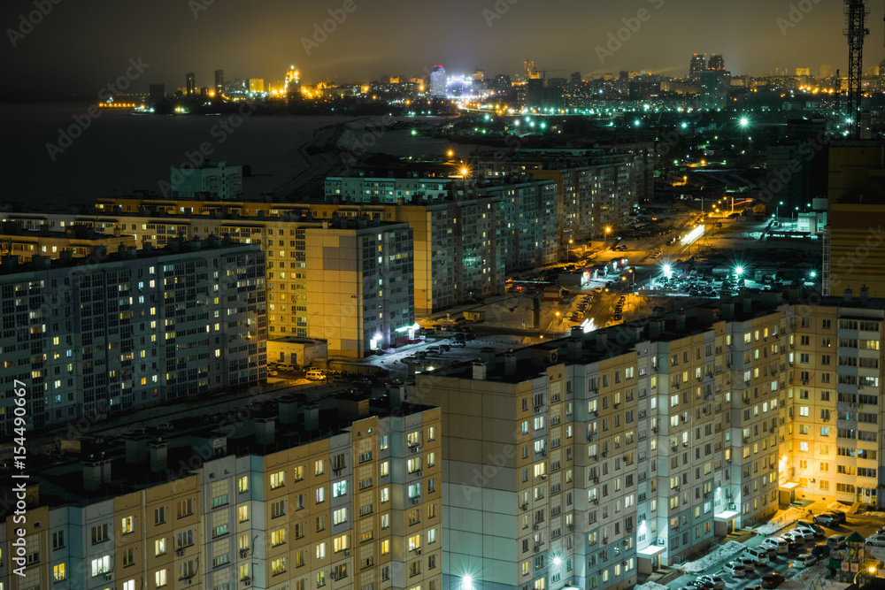 Sleeping areas of night Khabarovsk