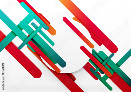 Cut 3d paper color straight lines abstract background