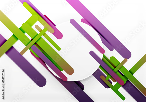 Cut 3d paper color straight lines abstract background