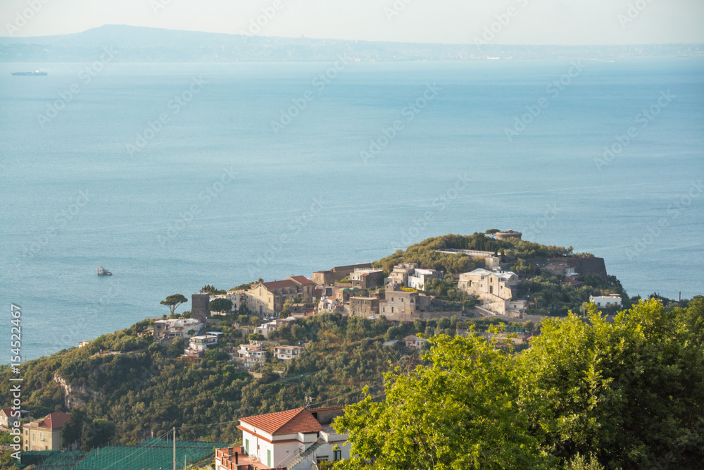 Massa Lubrense and landscape of Sorrento's peninsula