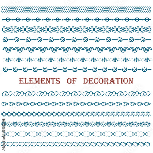 Collection of vector dividers