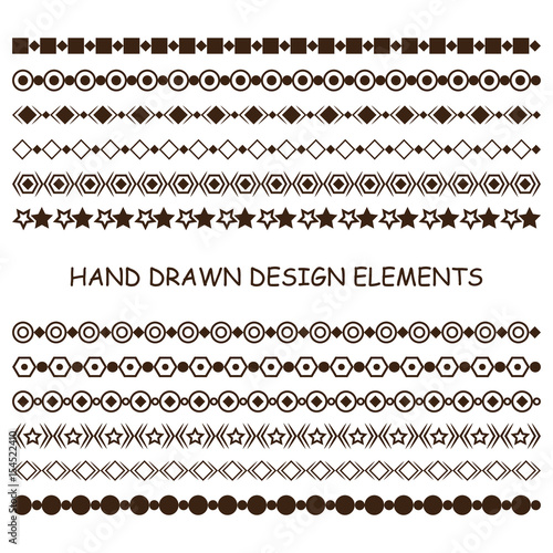 Collection of vector dividers