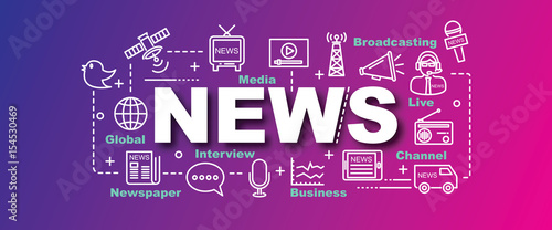 news vector trendy banner